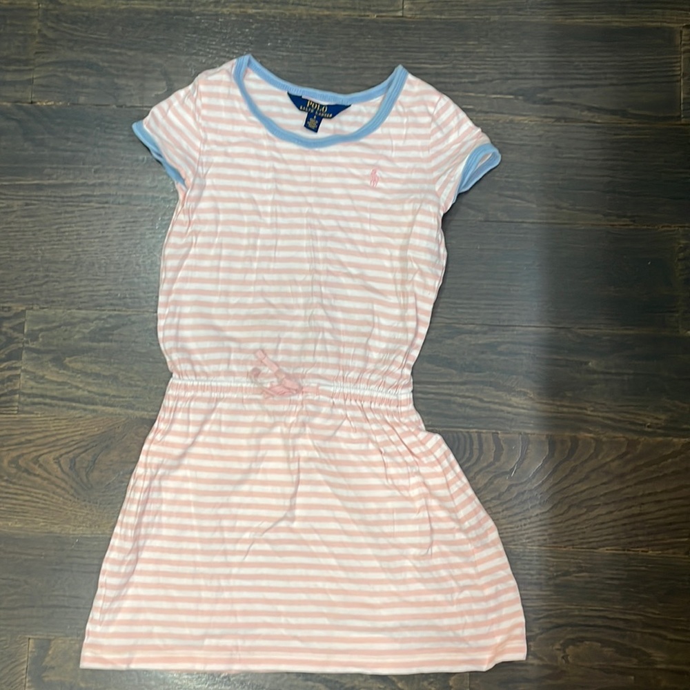Polo Ralph Lauren Striped Cotton Jersey Tee Dress